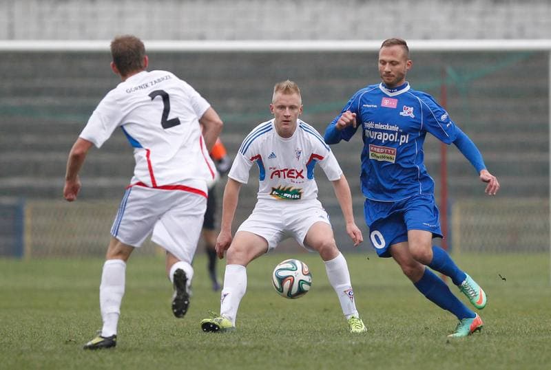 Football. III Liga Opolsko - Slaska. Gornik II Zabrze - Podbeskidzie II Bielsko Biala. 14.11.2014