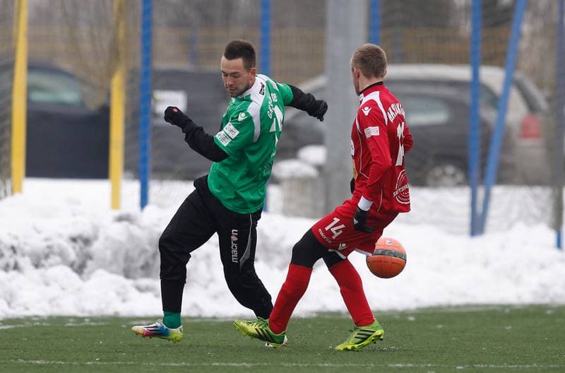 Football. Friendly Match. GKS Katowice - Rakow Czestochowa. 22.02.2014