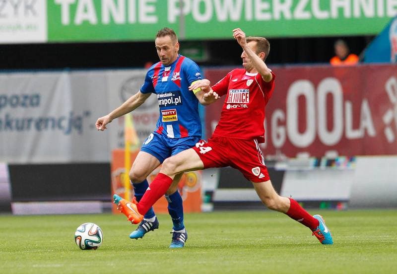 Football. T-Mobile Ekstraklasa. Piast Gliwice - Podbeskidzie Bielsko Biala. 24.05.2015