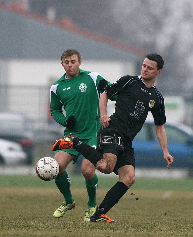 Football. III Liga. Grunwald Ruda Slaska - Gornik Wesola. 14.03.2015
