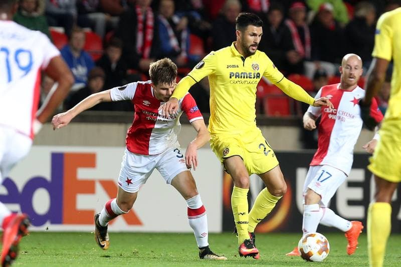 Football. UEFA Europa League. Slavia Prague - Villarreal CF. 02.11.2017