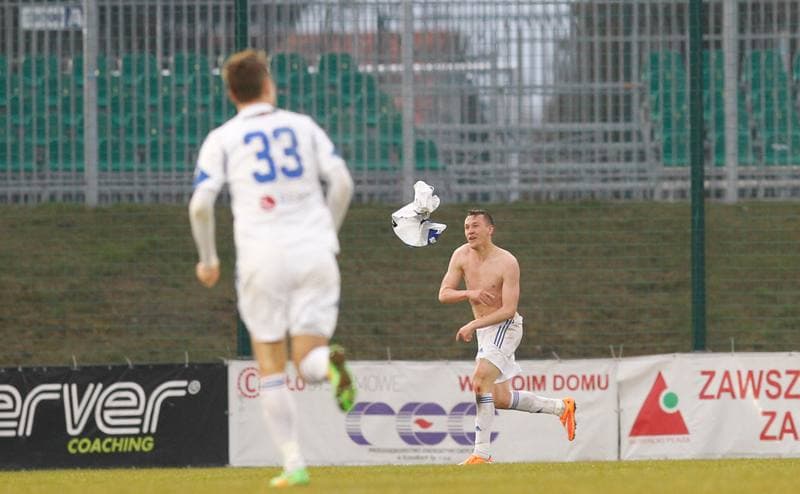 Football. I Liga. Wigry Suwalki - GKS Katowice. 04.04.2015