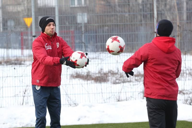 Football. Piast Gliwice. Training. 02.02.2017