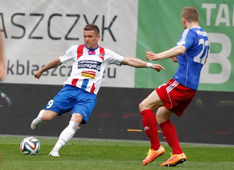 Football. T-Mobile Ekstraklasa. Piast Gliwice - Podbeskidzie Bielsko Biala. 24.05.2015