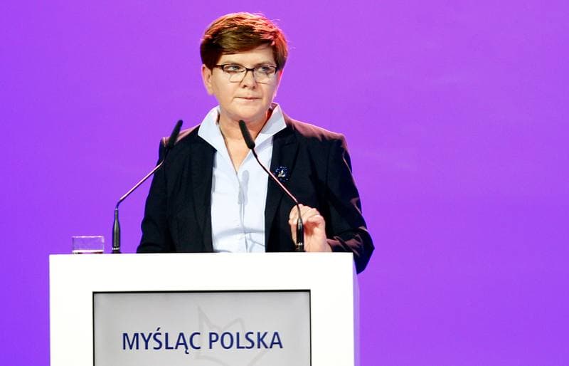 Beata Szydlo. Law and Justice Party. Press Conference. 05.07.2015