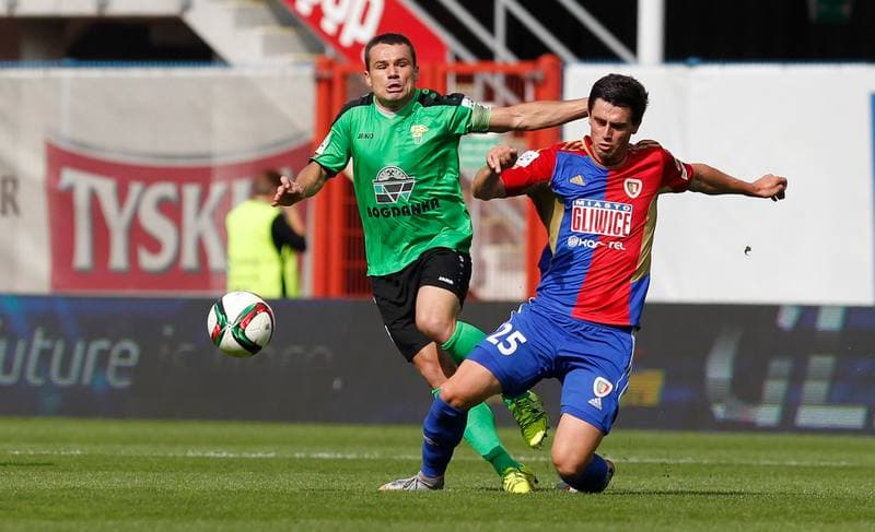 Football. T-Mobile Ekstraklasa. Piast Gliwice - Gornik Leczna. 07.11.2014