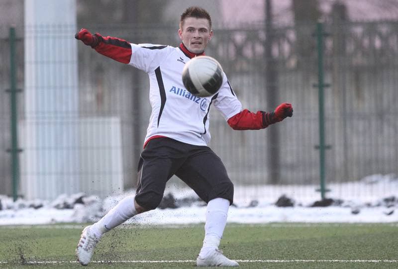 Football. Sparing. Gornik Zabrze - Hutnik Krakow. 28.01.2011