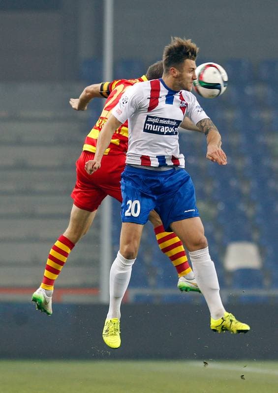 Football. PKO BP Ekstraklasa. Podbeskidzie Bielsko Biala - Jagiellonia Bialystok. 02.11.2015
