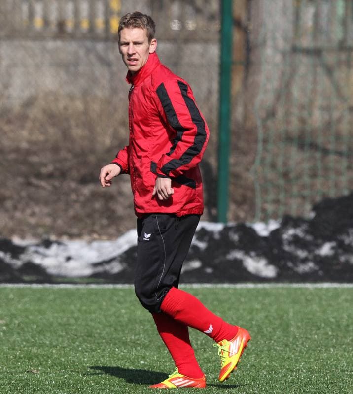Football. Gornik Zabrze. Training. 05.03.2012