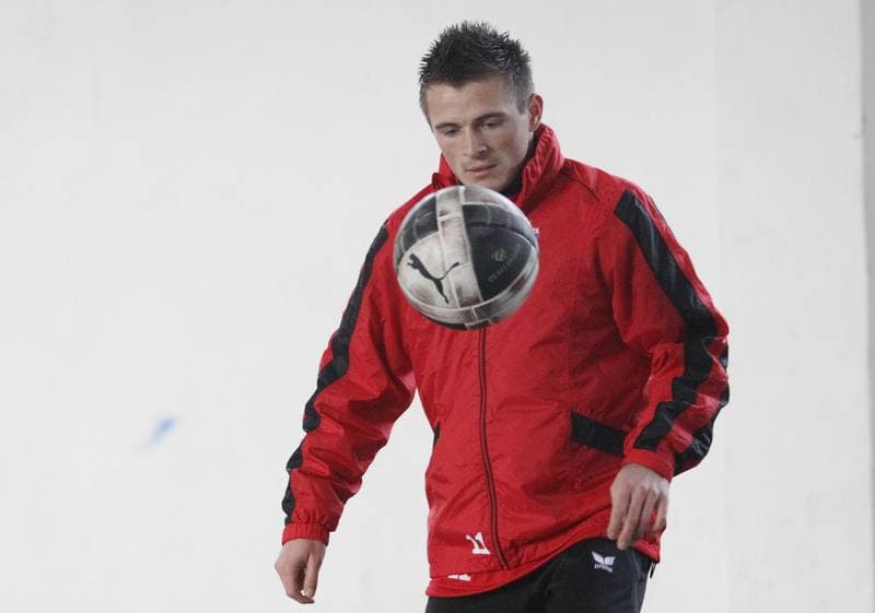 Football. Gornik Zabrze. Training. 11.01.2011