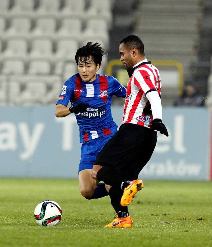 Football. PKO BP Ekstraklasa. Cracovia Krakow - Podbeskidzie Bielsko Biala. 02.12.2015