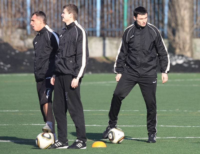 Football. Ruch Radzionkow. Training. 17.01.2011
