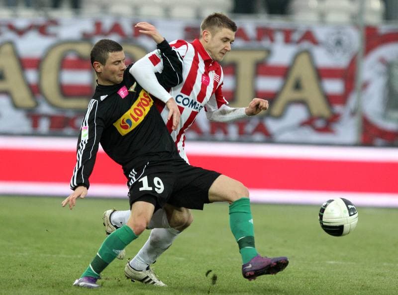 Football. T-Mobile Ekstraklasa. Cracovia Krakow - Lechia Gdansk. 18.02.2012