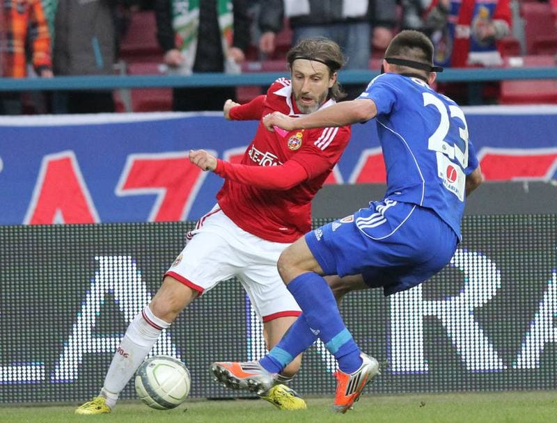 Football. T-Mobile Ekstraklasa. Wisla Krakow - Piast Gliwice. 07.04.2013