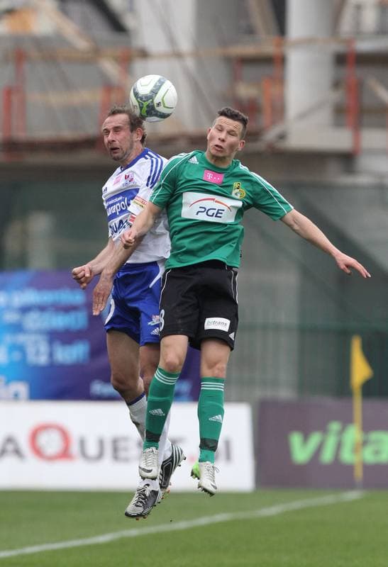 Football. T-Mobile Ekstraklasa. Podbeskidzie Bielsko-Biala - GKS Belchatow. 20.04.2013