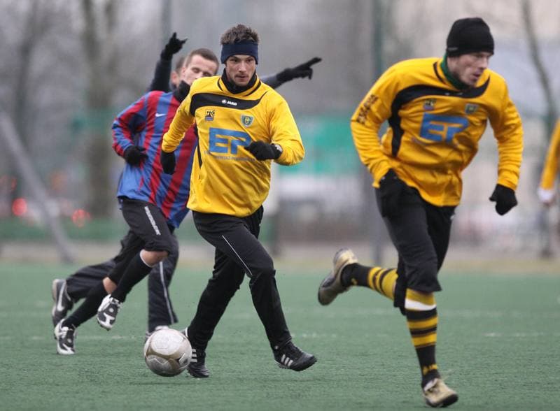 Football. Sparing. GKS Katowice - LZS Lesnica. 05.02.2011