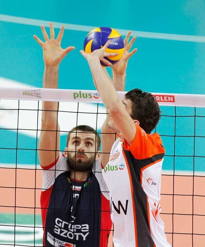 Volleyball. PlusLiga. Jastrzebski Wegiel - ZAKSA Kedzierzyn-Kozle. 11.01.2014