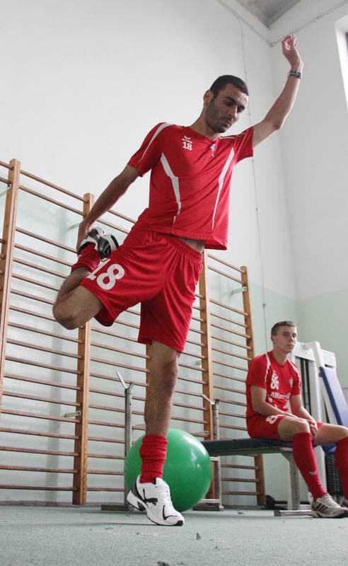 Football. Gornik Zabrze. Training. 11.01.2011