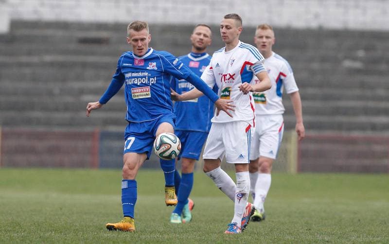 Football. III Liga Opolsko - Slaska. Gornik II Zabrze - Podbeskidzie II Bielsko Biala. 14.11.2014
