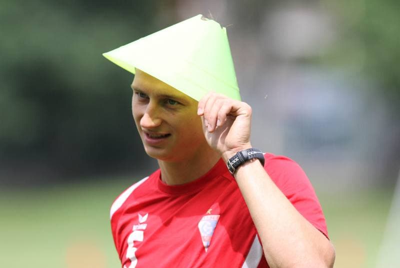 Football. Gornik Zabrze. Training. 11.01.2011