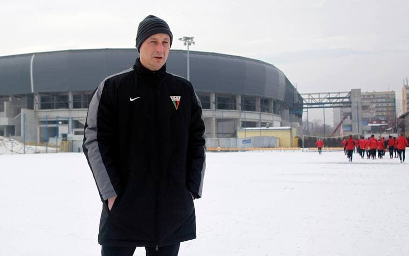 Football. GKS Tychy. Training. 07.01.2015