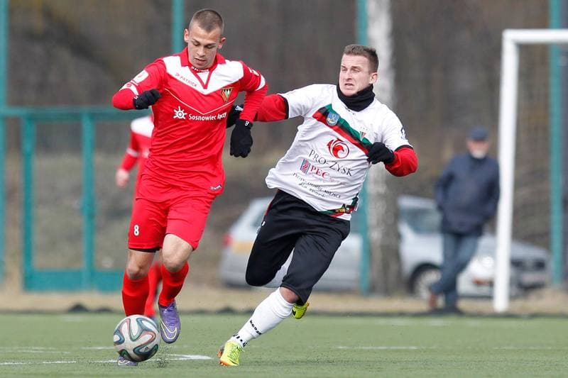 Football. Sparing. Zaglebie Sosnowiec - GKS Tychy. 27.01.2016