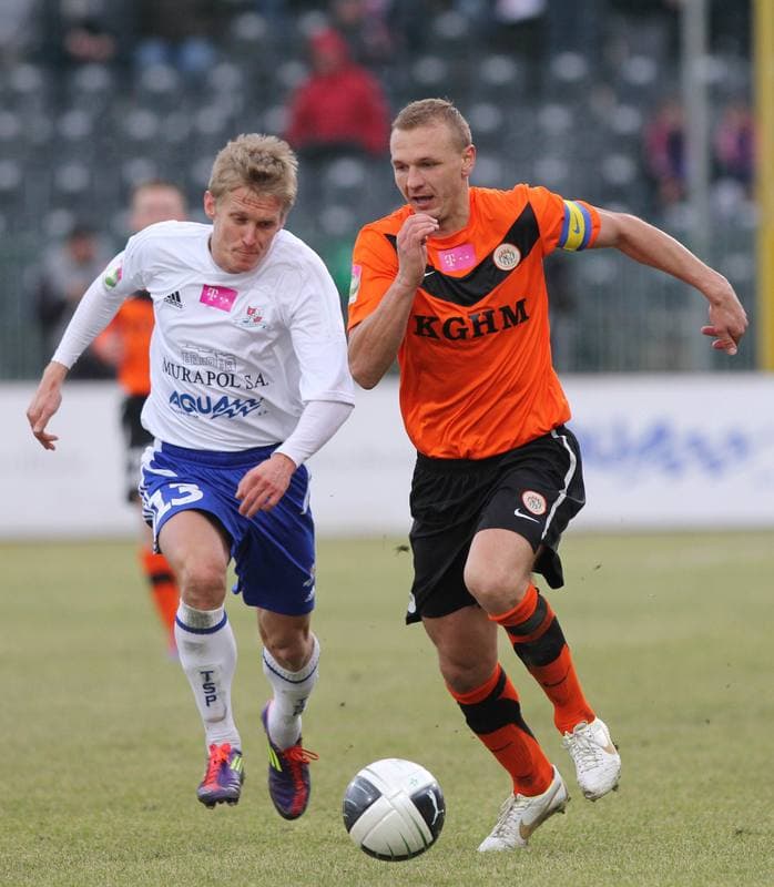 Football. T-Mobile Ekstraklasa. Podbeskidzie Bielsko-Biala - Zaglebie Lubin. 25.02.2012