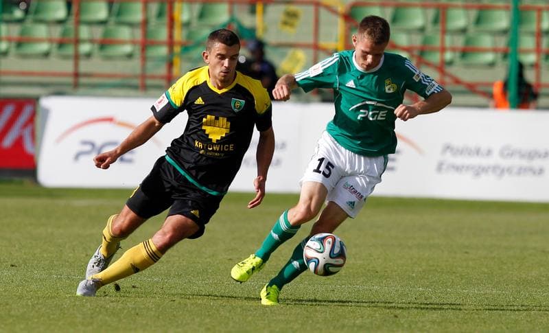 Football. Friendly Match. GKS Belchatow - GKS Katowice. 21.02.2015