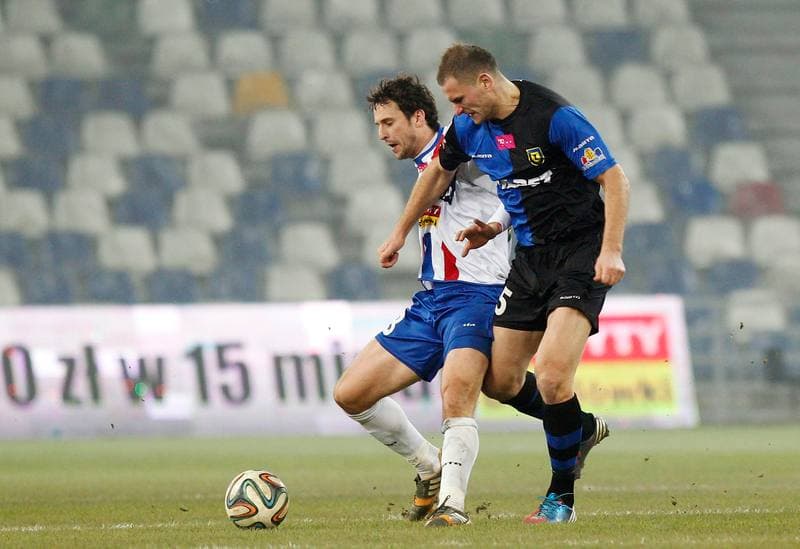 Football. T-Mobile Ekstraklasa. Podbeskidzie Bielsko Biala - Zawisza Bydgoszcz. 14.12.2014
