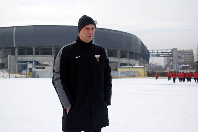 Football. GKS Tychy. Training. 07.01.2015