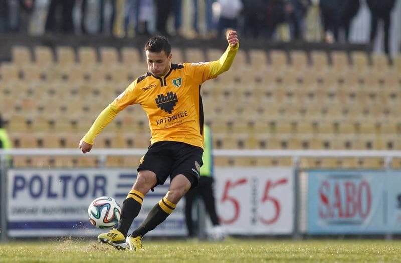 Football. I Liga. Wigry Suwalki - GKS Katowice. 04.04.2015