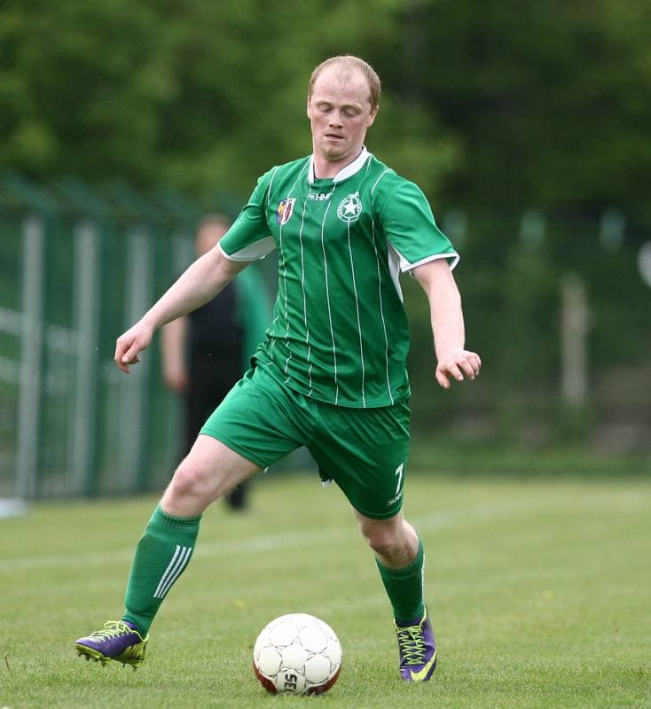Football. III Liga Opolsko Slaska. Grunwald Ruda Slaska - Szombierki Bytom. 09.05.2015