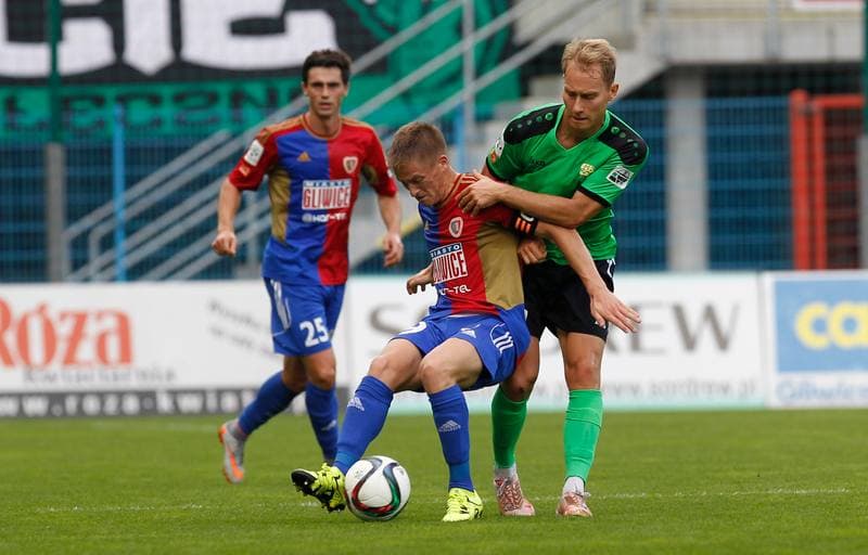Football. T-Mobile Ekstraklasa. Piast Gliwice - Gornik Leczna. 07.11.2014