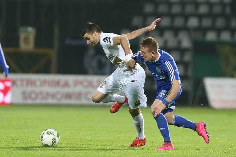 Football. I Liga. Zaglebie Sosnowiec - Miedz Legnica. 16.10.2016