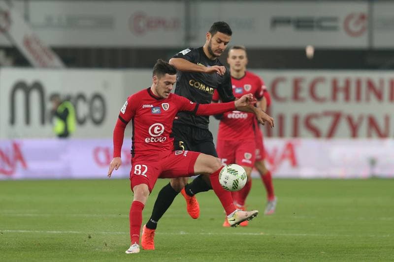 Football. Lotto Ekstraklasa. Piast Gliwice - Cracovia Krakow. 18.11.2016
