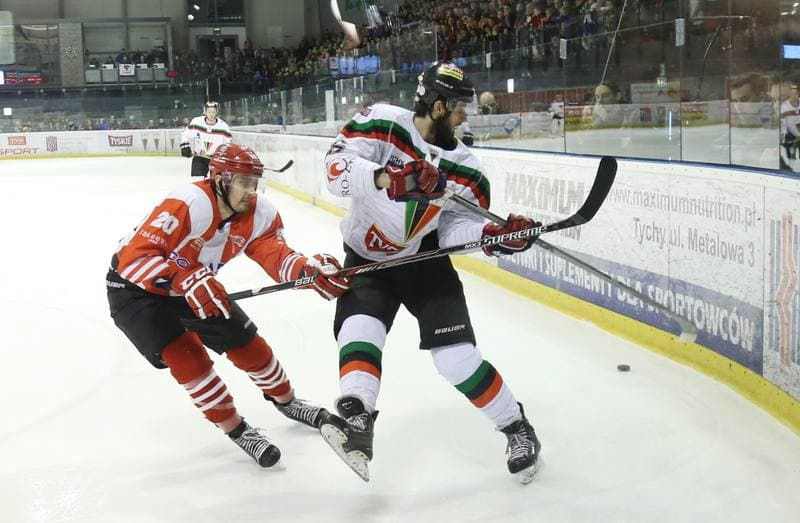 Ice Hockey. Polish Hockey League. GKS Tychy - Comarch Cracovia. 24.03.2016