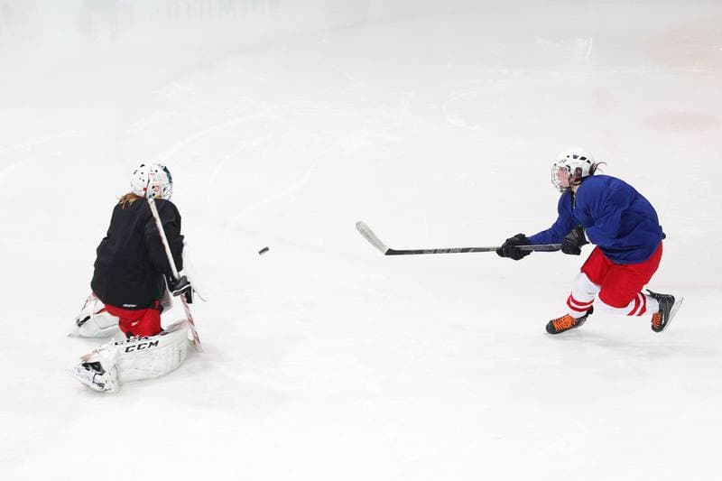 Ice Hockey. Women's National Team. Training. 30.03.2016