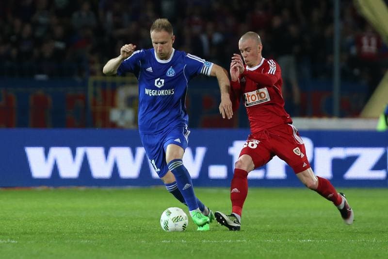 Football. Ekstraklasa. Ruch Chorzow - Piast Gliwice. 11.05.2016