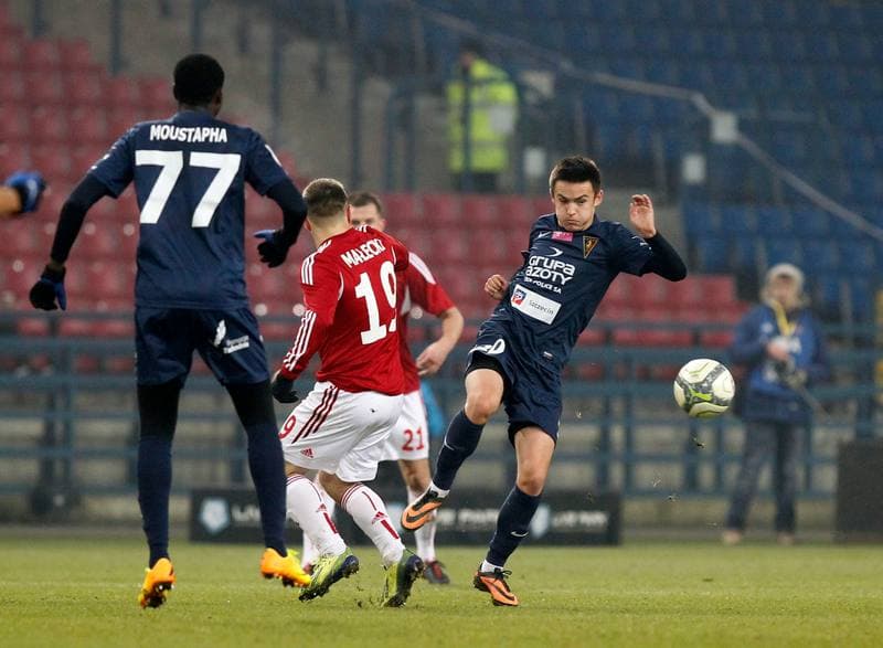 Football. T-Mobile Ekstraklasa. Wisla Krakow - Pogon Szczecin. 16.12.2013