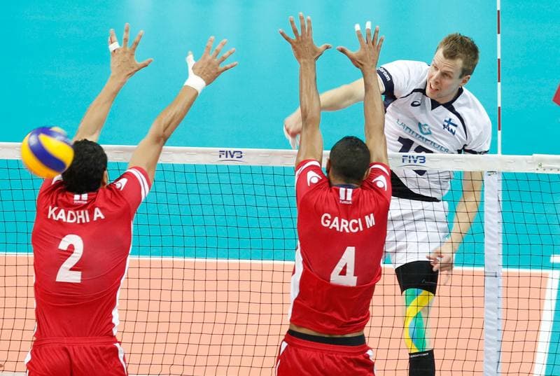 Volleyball. FIVB Men's World Championship. Tunisia - Finland. 07.09.2014