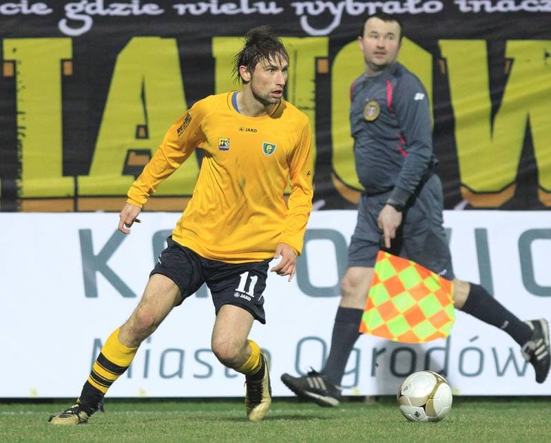 Football. I liga. GKS Katowice - Warta Poznan. 02.04.2010