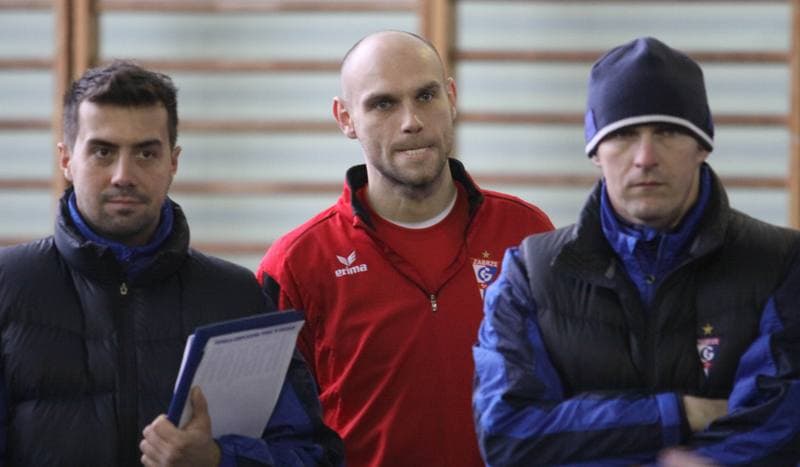 Football. Gornik Zabrze. Training. 11.01.2011