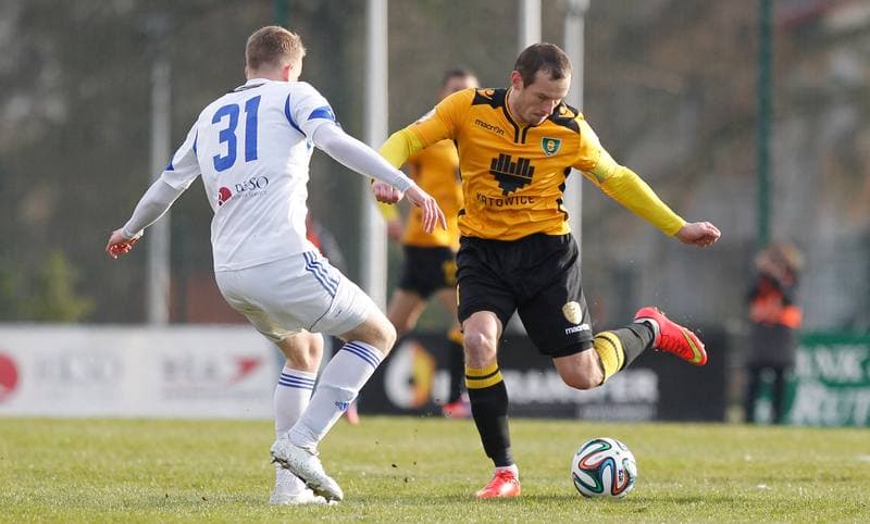 Football. I Liga. Wigry Suwalki - GKS Katowice. 04.04.2015