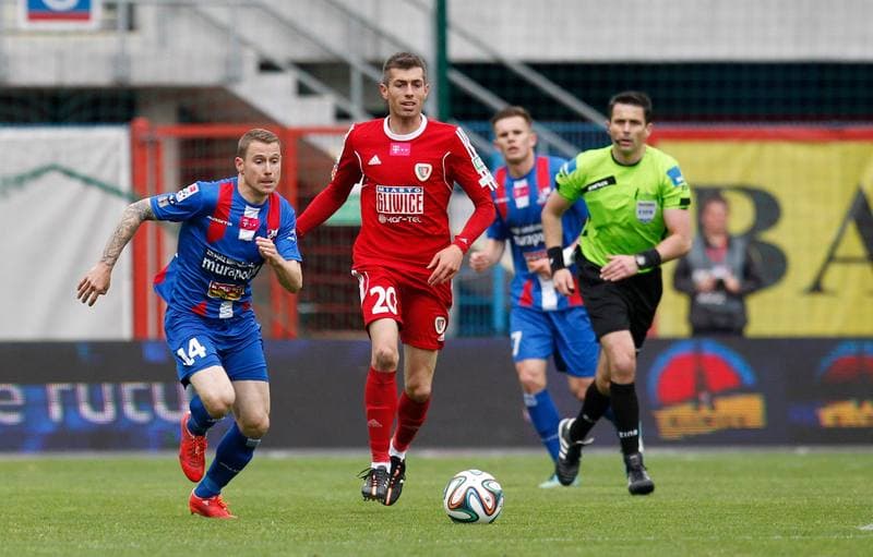 Football. T-Mobile Ekstraklasa. Piast Gliwice - Podbeskidzie Bielsko Biala. 24.05.2015