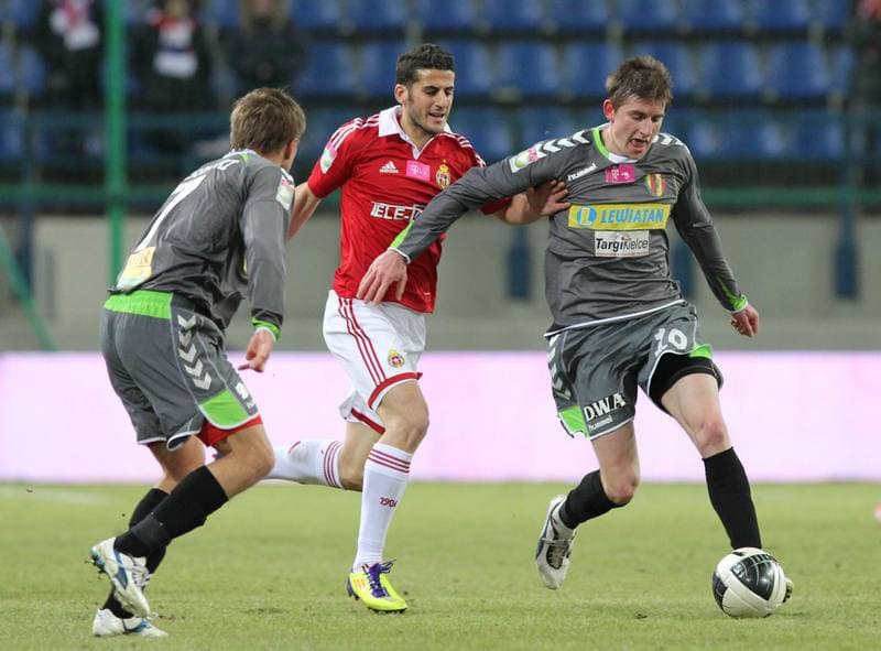 Football. T-Mobile Ekstraklasa. Wisla Krakow - Korona Kielce. 26.02.2012