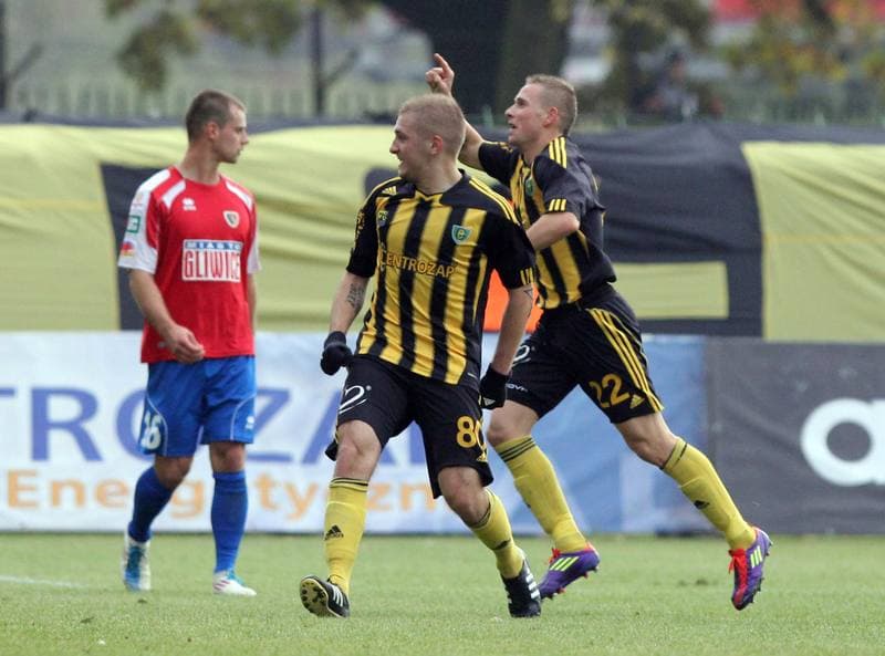 Football. I liga. GKS Katowice - Piast Gliwice. 23.10.2011