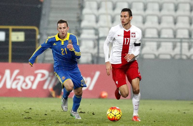 Football. International Friendly. Poland U21 - Ukraine U20. 16.11.2015