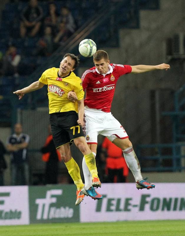 Football. T-Mobile Ekstraklasa. Wisla Krakow - Widzew Lodz. 26.04.2013