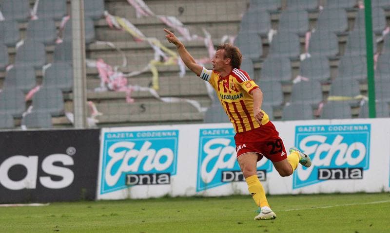 Football. T-Mobile Ekstraklasa. Korona Kielce - Piast Gliwice. 26.09.2014