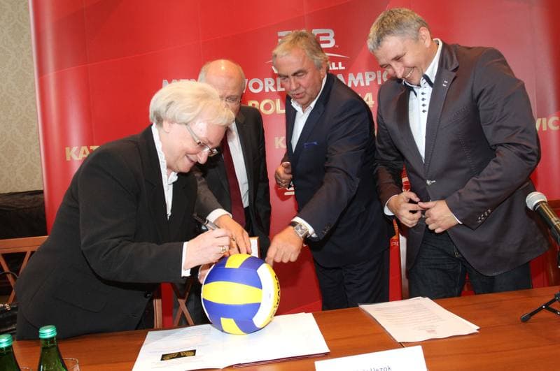 Volleyball. Poland national team. Press Conference. 04.09.2014